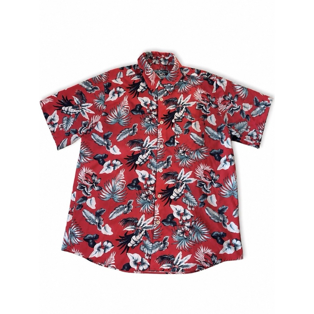 Dixxon‎ Flannel Company Hawaiian Shirt Mens Size Xl Limited Edition Red